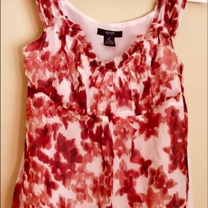 100% Silk floral petite top